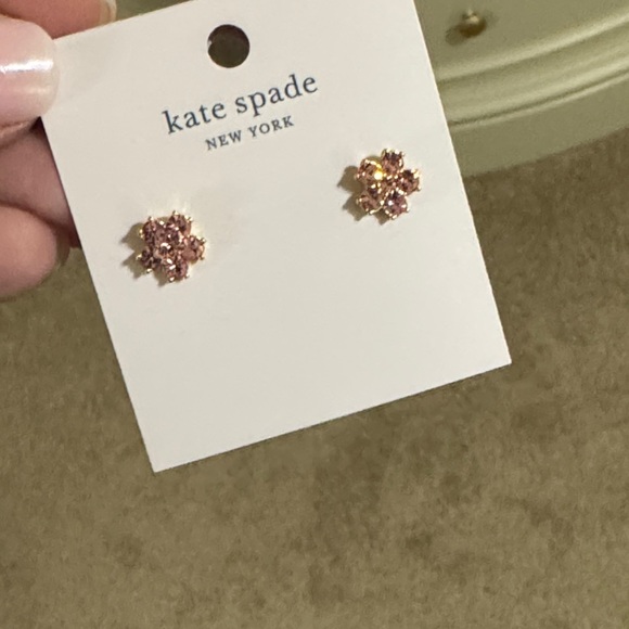 Kate Spade Pink Floral Stud Earrings - Picture 1 of 1